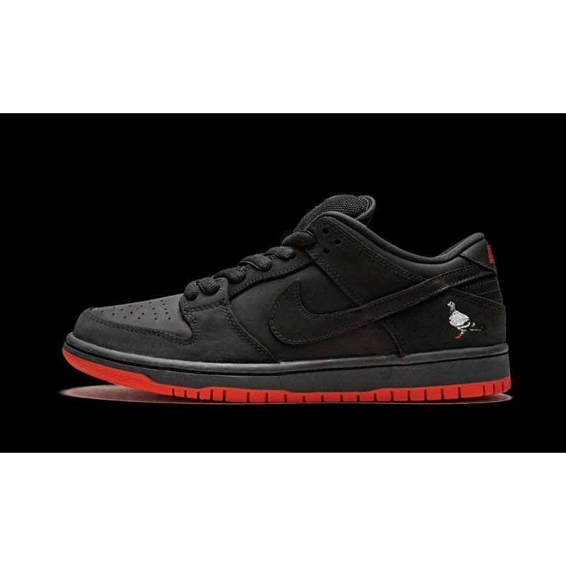 sepatu nike sb dunk low pro black pigeon