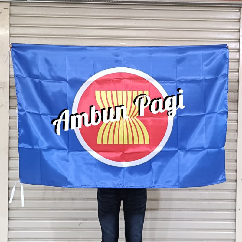 

best seller bendera negara LOGO ASEAN uk. 90cm x 135cm