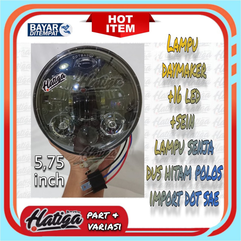 daymaker 16 led paling terang di jajaran daymaker bulat