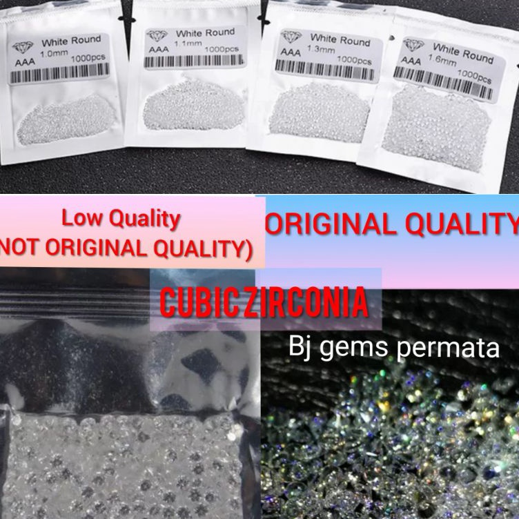 Real AAA  Quality  Batu Permata Cubic Zirconia Tabur 7  3 MM Untuk Perhiasan a ART X4T8