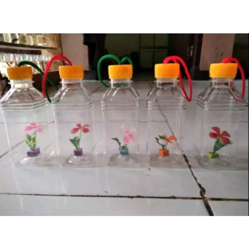 botol cupang tempat ikan hias bagus ada hiasan dan lubang udara