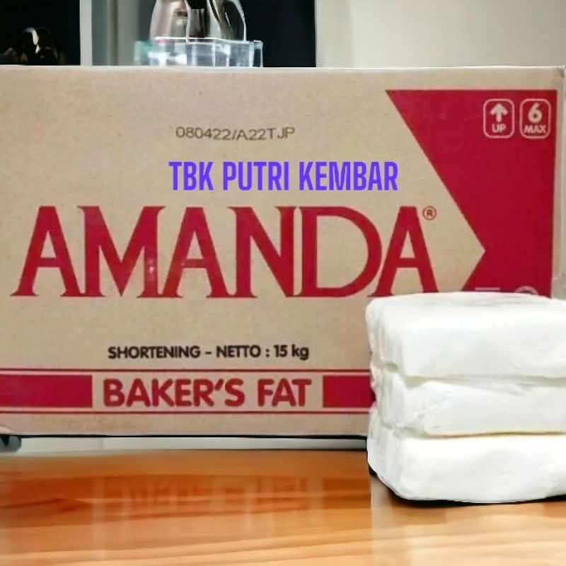 

Mentega putih AMANDA BAKER'S FAT 250gr,500gr,1kg/ Margarin Putih - Shortening