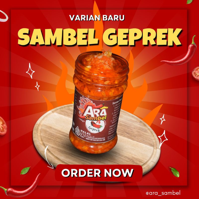 

Sambel/Sambal Geprek kemasan 150gr Enakqq