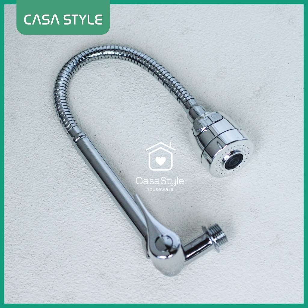 ⌊CASA⌉ Kran Angsa Fleksibel / Kran Dapur / Kran Cuci Piring Bano Kepala Besar