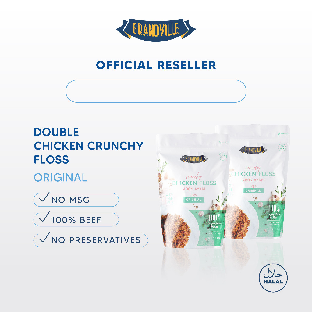 

(2pcs) Grandville Abon Ayam Original 100gr / Toko Makmur Online