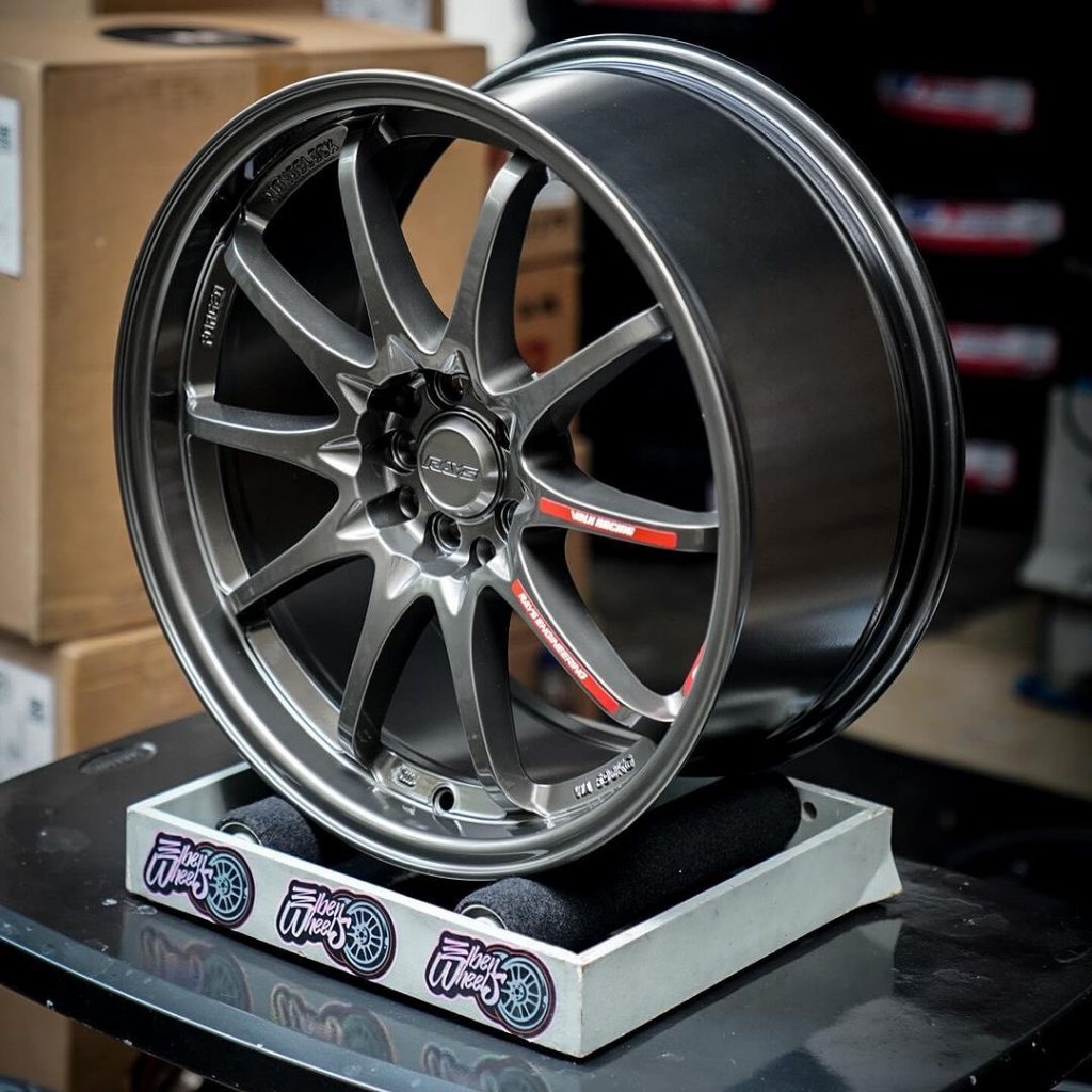 Velg Racing Mobil VOLK RAYS CE28 Ring 18 PCD 5x100/114 Lebar 8.5 ET 42 Ej Titan (4 Velg)