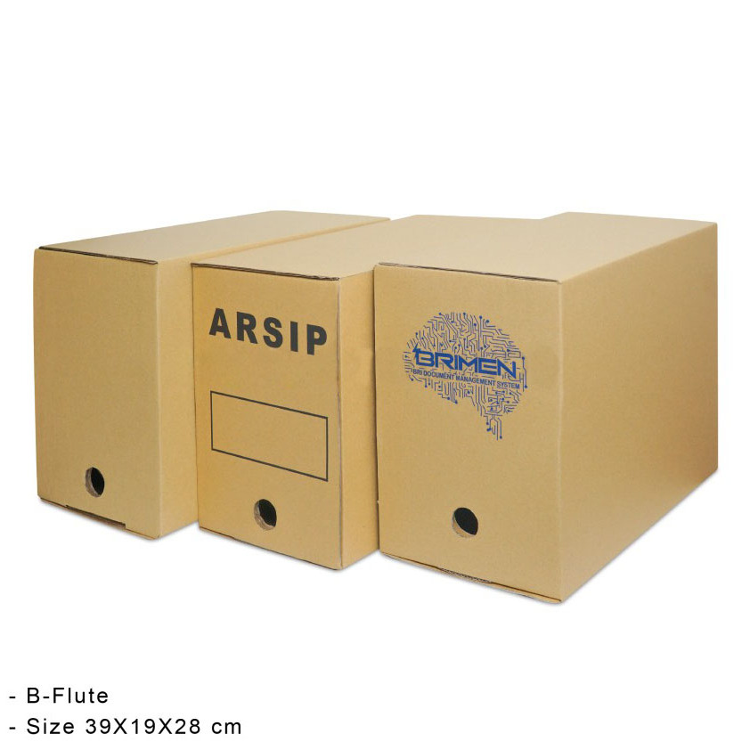 

(10 Pcs) Kardus Arsip Box File Dus Box Arsip Kotak Penyimpanan File Kotak Karton Dus Arsip 39x19x28
