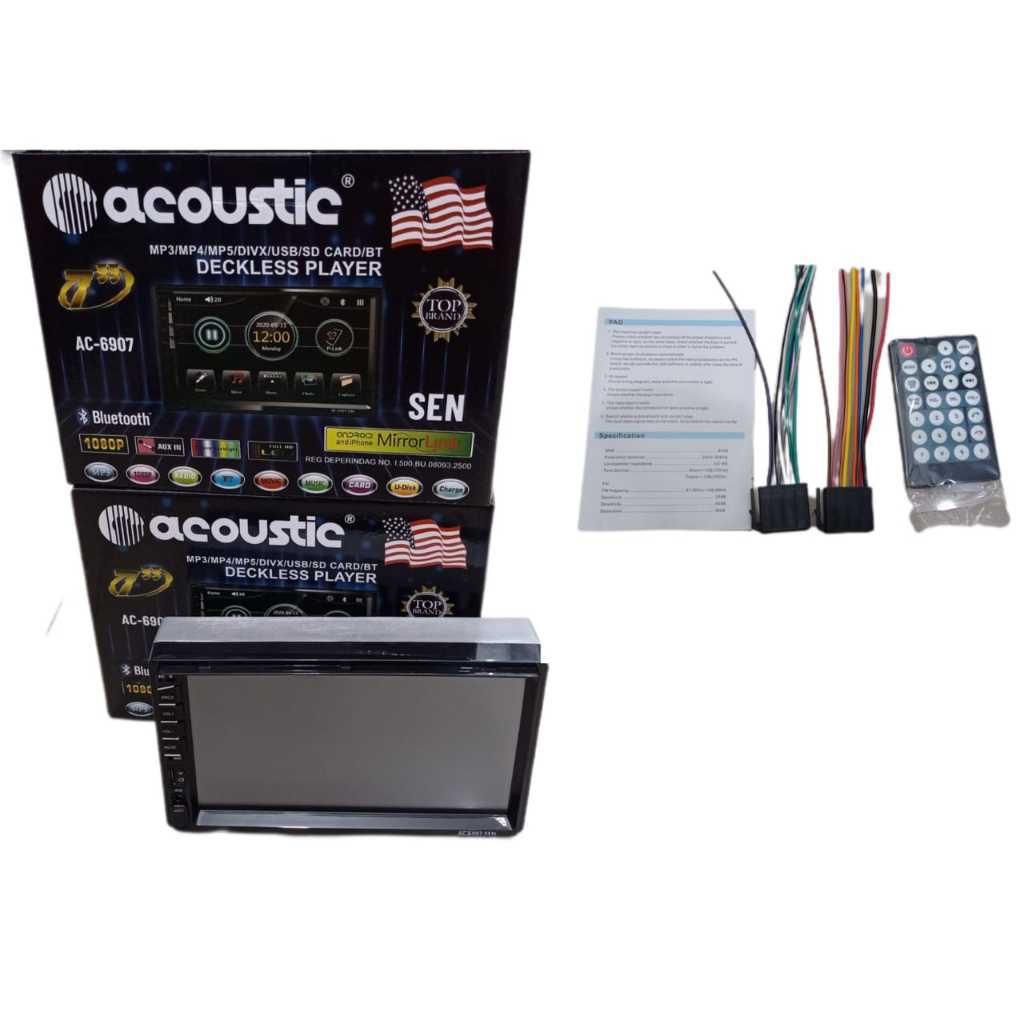 (RIAU IMP) DECKLESS HEAD UNIT 7 INCI ACOUSTIC 6907 SAN/ SEN
