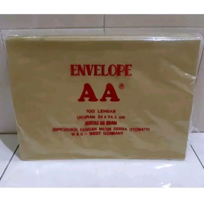 

Amplop Dinas Kesing Coklat Folio AA isi 100Lembar 24 x 34,5cm Polos