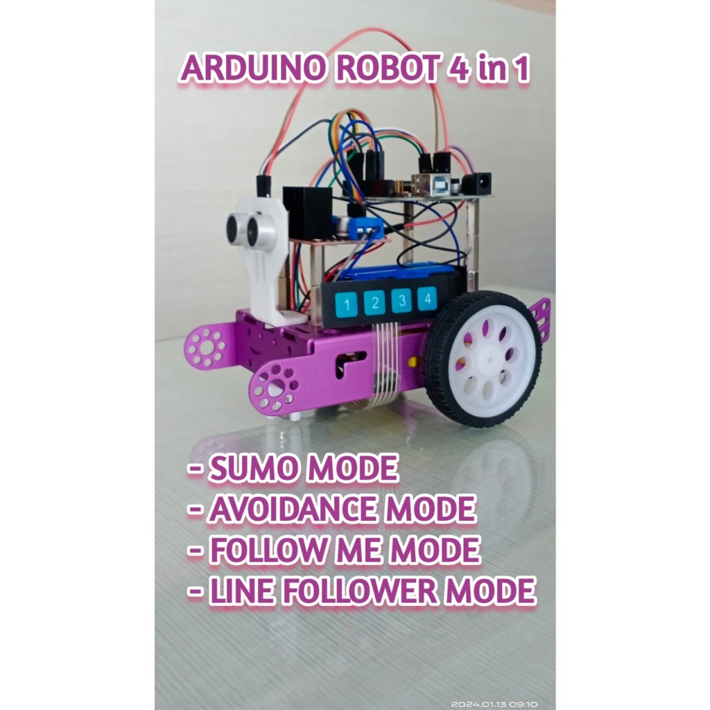 Robot Arduino Robot 4 in 1 + Source Code Program