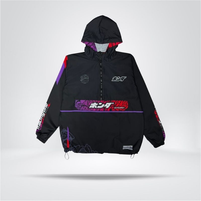 Racing One / Jaket Cougle Honda  / Waterproof Premium Quality