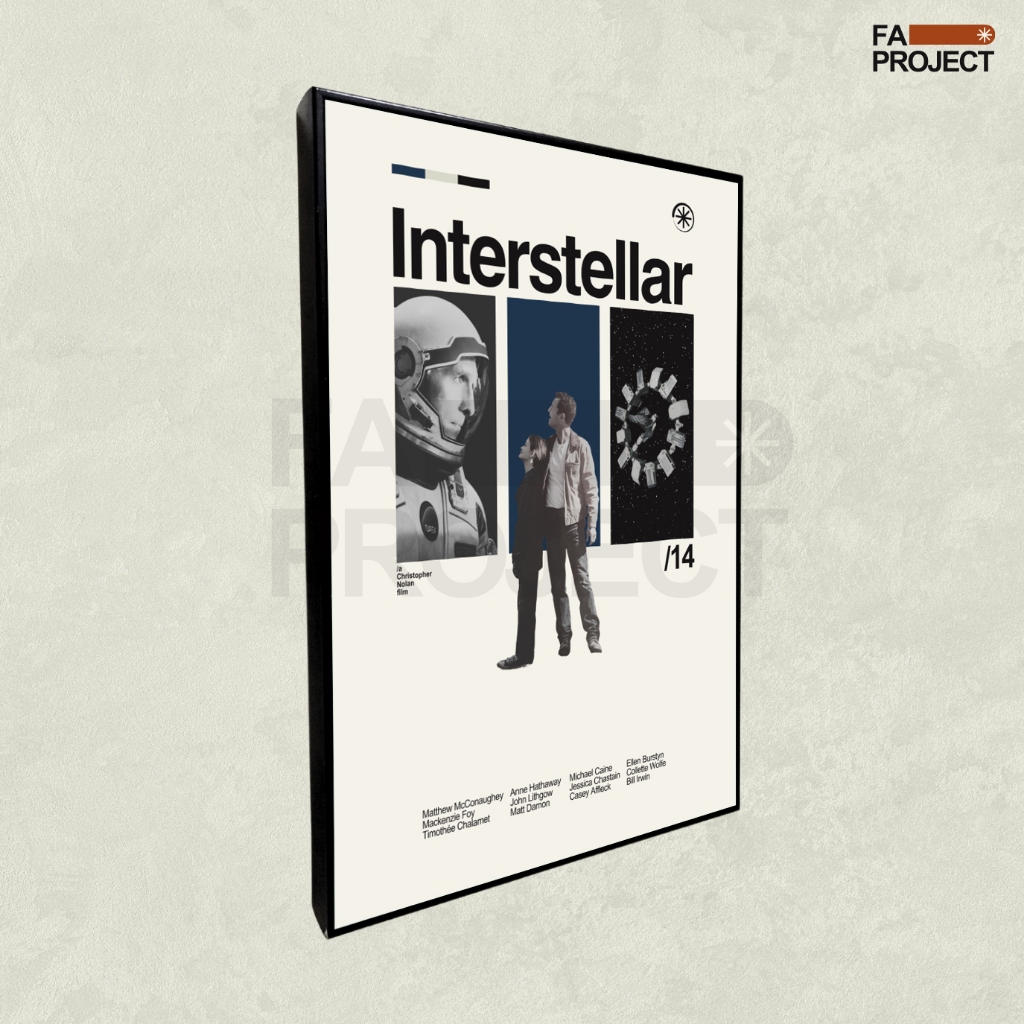 Frame Block Poster - "Interstellar"