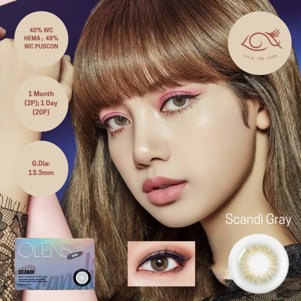 Ready Ori 100% Olens Newjeans & Blackpink Daily Scandi Gray series ( 10pasang / 20pcs) pemakaian 1 h