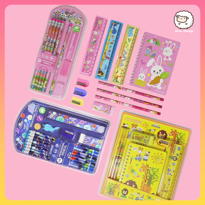 

Stationery anak/STATIONERY SET/Set Stationeri Anak/Pejabat murah J326-328