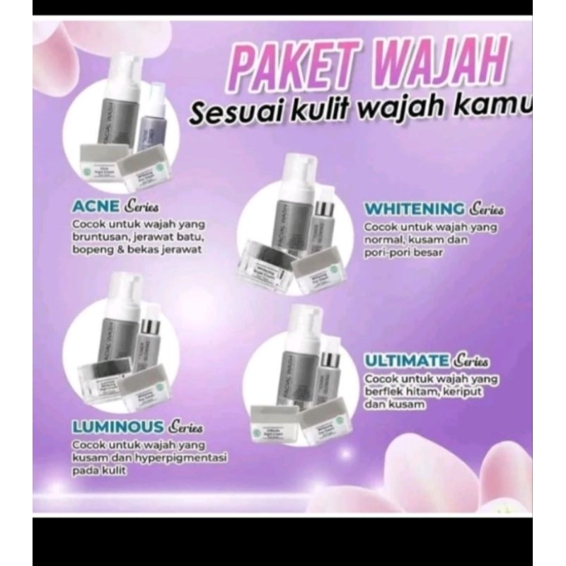 MS glow paket lengkap