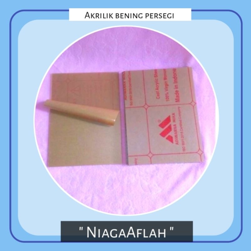 

Lembaran Acrylic bening tebal 2 mm berbagai bentuk