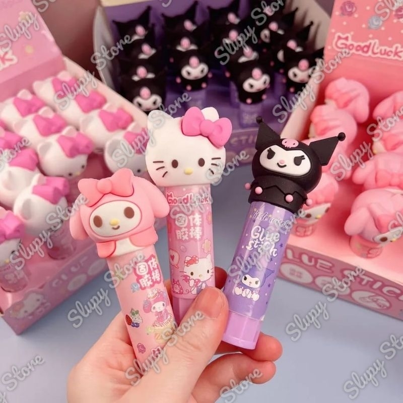 

Lem stick stik tutup rubber kuromi hello kitty my melody