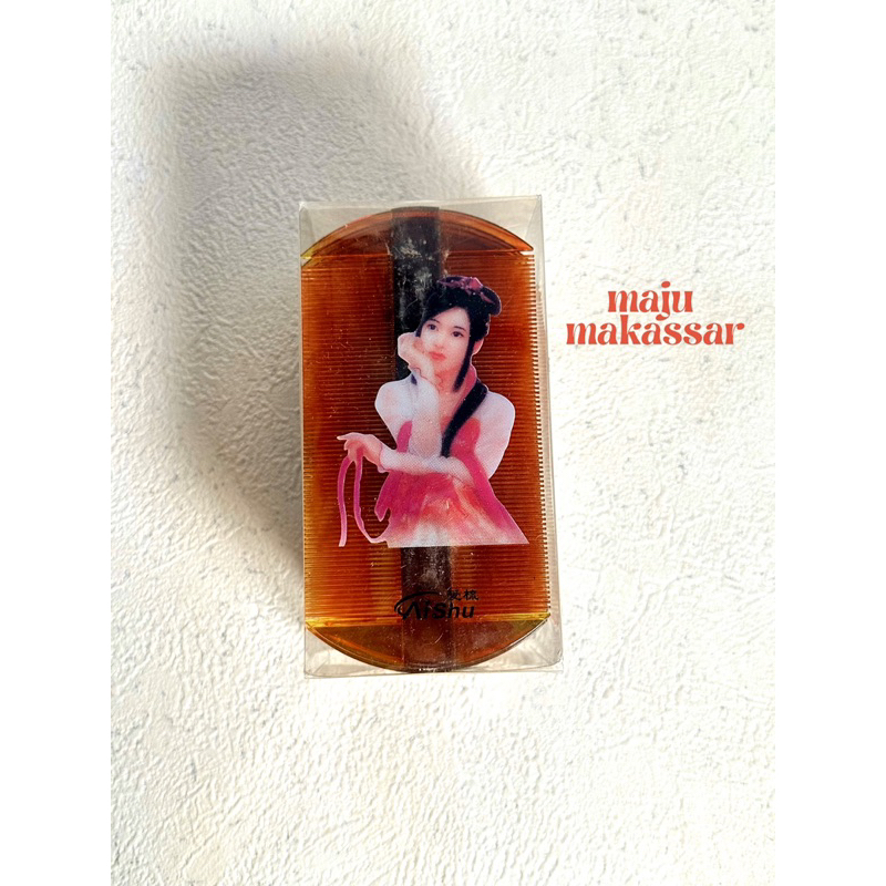 Sisir kutu coklat bening dan plastik ( LUSIN / 12 PCS )