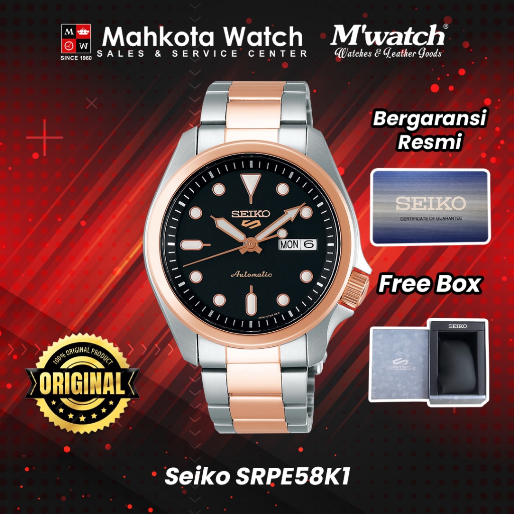 JAM TANGAN PRIA SEIKO SRPE58K1 ORIGINAL