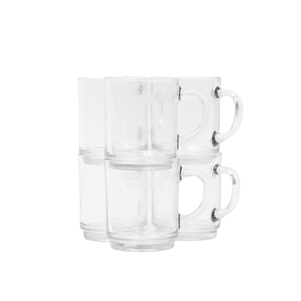 Supreme Duralex Glass Mugs Set 6 pcs