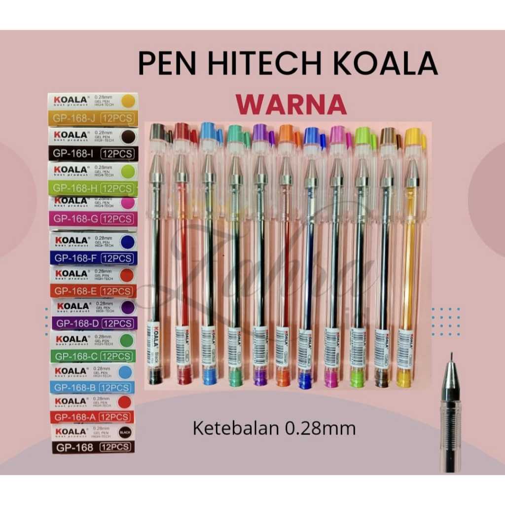 

Bulpen Hi-Tech Koala GP-168 0.28 mm Warna