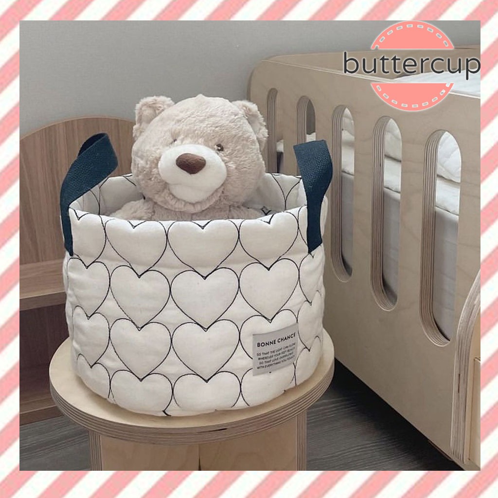 BUTTERCUP AC209 - Multifunction Organizer Storage / Cotton Storage Basket Aesthetic Korea / Keranjan