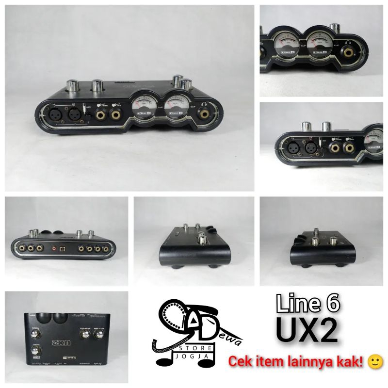 SOUNDCARD LINE 6 UX2 SOUND CARD 2 CHANNEL DUAL UX 2