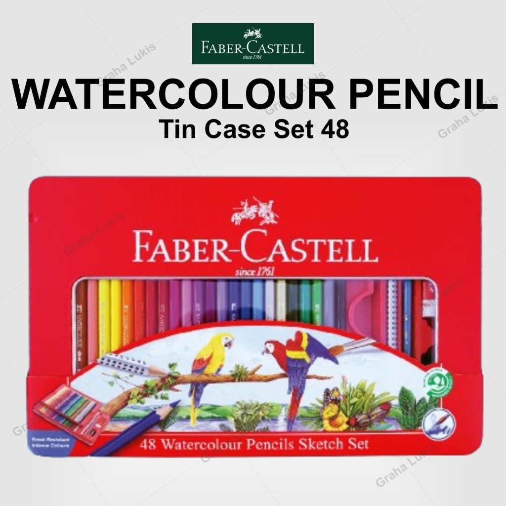 

Pensil Warna Faber Castell Water Colour 48 Warna Ukuran Long Tin Case