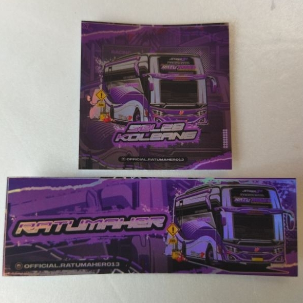 

stiker paket Ratumaher isi 2 pcs hologram