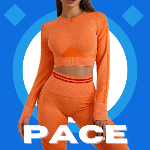 Baju Gym Wanita Set Workout Leggings Top Long Sleeve Lengan Panjang