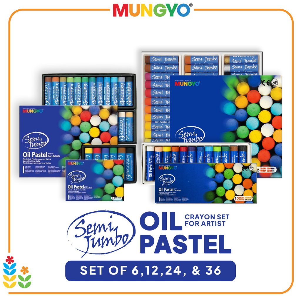

Mungyo Semi Jumbo Oil Pastel Set Crayon Krayon Minyak