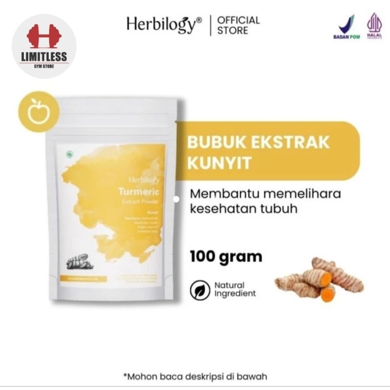 

(PROMO!) Herbilogy TURMERIC EXTRACT 100 gram EKSTRAK KUNYIT untuk Maag dan Kesehatan Liver Hati