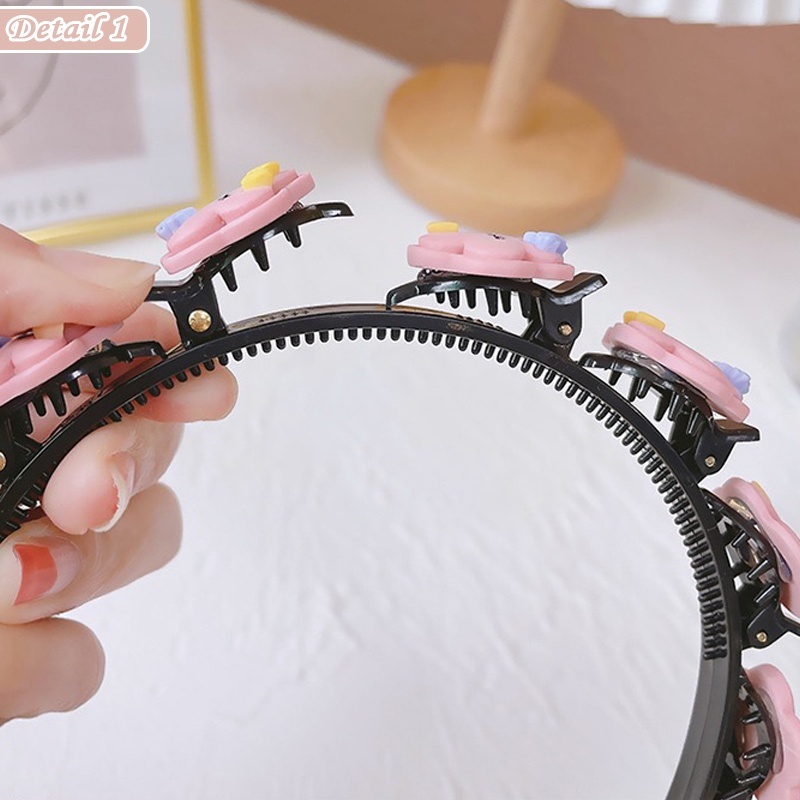 Bando Jepit Fashion Rambut 2in1 Aksesoris Rambut Wanita Anak Dewasa Lucu Karakter