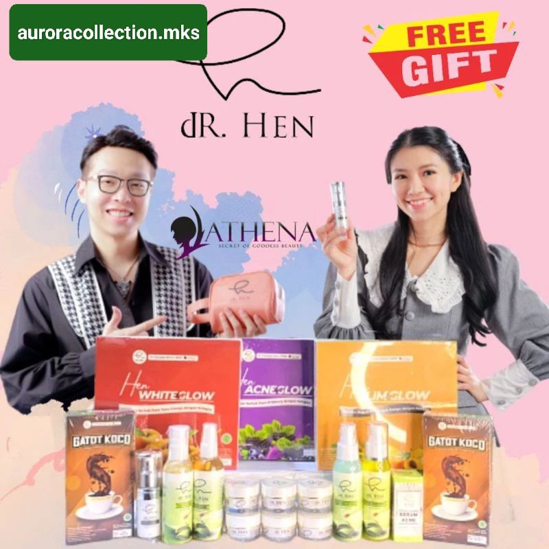 (ECER) dR Hen Skincare Perawatan wajah BPOM original  Night Day cream Acne whitening / eye cream / s