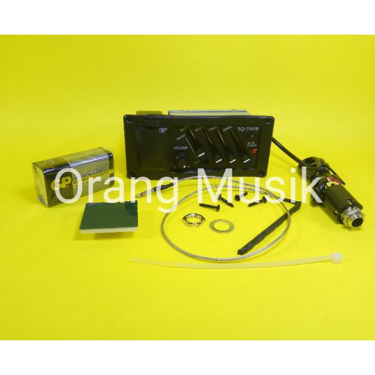 PROMO MURAH Preamp 7545R  Pick Up Gitar Akustik  Equalizer 7545 R Gitar Akustik Elektrik  EQ 7545r