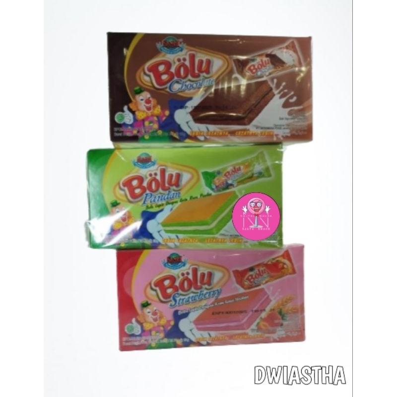 

KUE BOLU LAPIS DENGAN CREAM ANEKA RASA, 1 PAK ISI 24 PCS