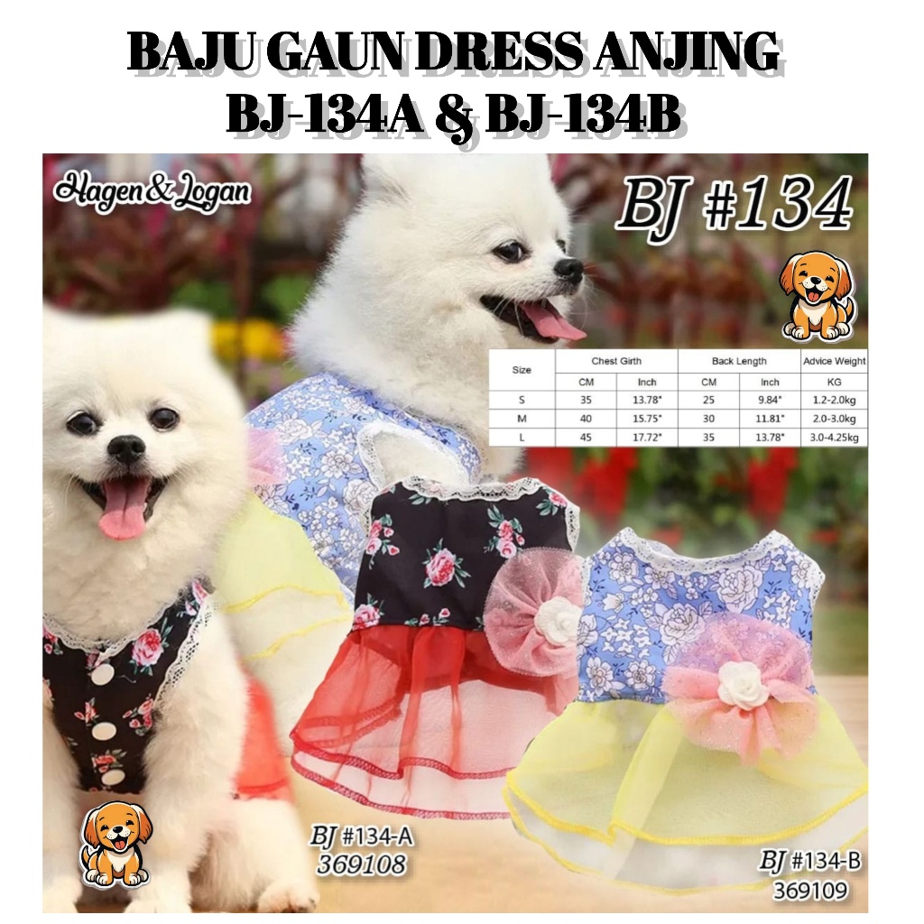 Baju Anjing Poodle Mini Kecil Kucing Dress 134 Kostum Kaos Hewan Lucu