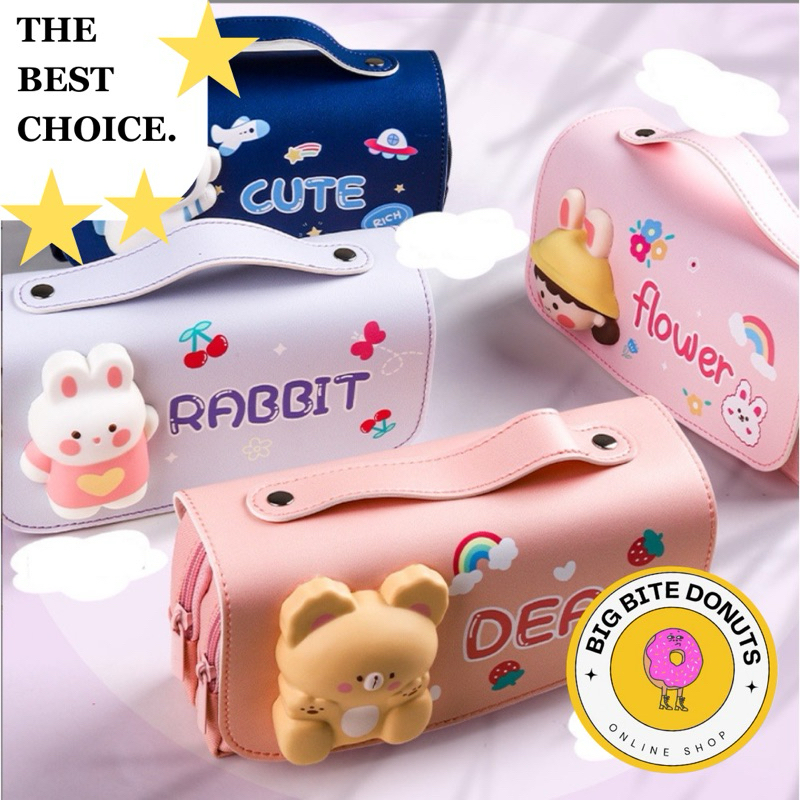 

Kotak pensil squishy tenteng lucu, Squishy Pencil case Cute