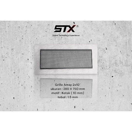 STX - GRILLE : Grille/Ram Speaker Line 2x10" Kotak Line Array 2875