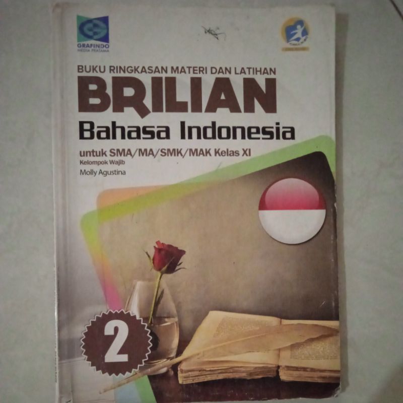 

buku ringkasan materi dan latihan brilian bahasa Indonesia SMA kelas 11