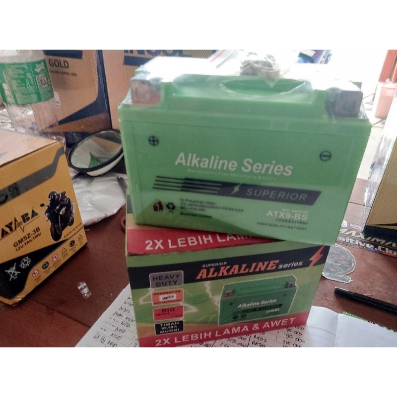 Aki motor Ninja250 Alkaline ATX9-BS