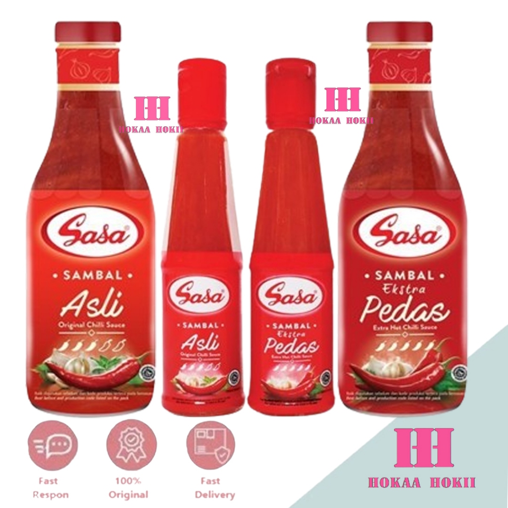 

Sasa Saus Sambal Asli Dan Extra Pedas Botol