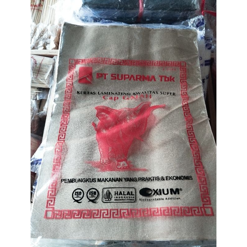 Kertas Nasi Coklat , Kertas Nasi Bungkus , Kertas Nasi Gajah Merah, Kertas Nasi Gajah Biru