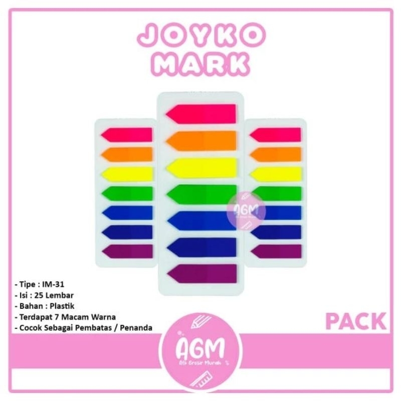 

stiker pembatas buku penanda merk Joyko im 32