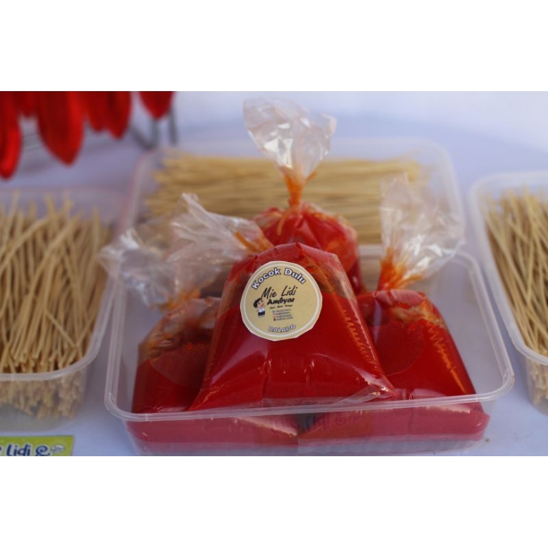 

mie lidi/gepeng/rasa balado lumer/lidi murah enak