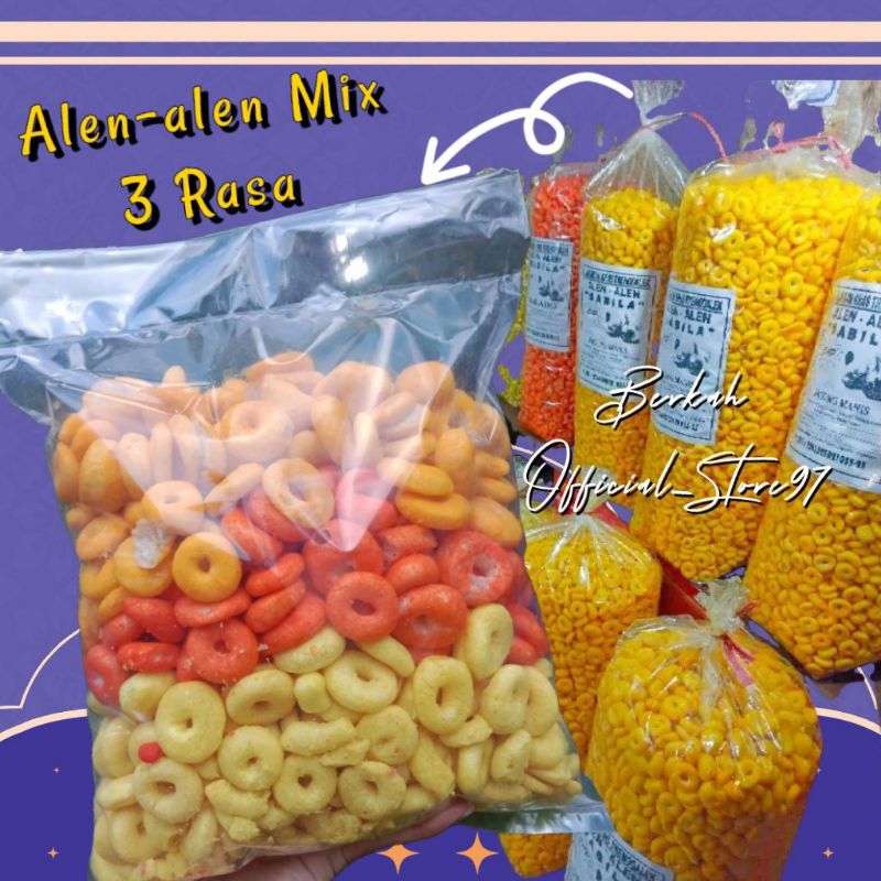 

ALEN-ALEN 1 KG MIX 3 RASA BAWANG JAGUNG MANIS BALADO