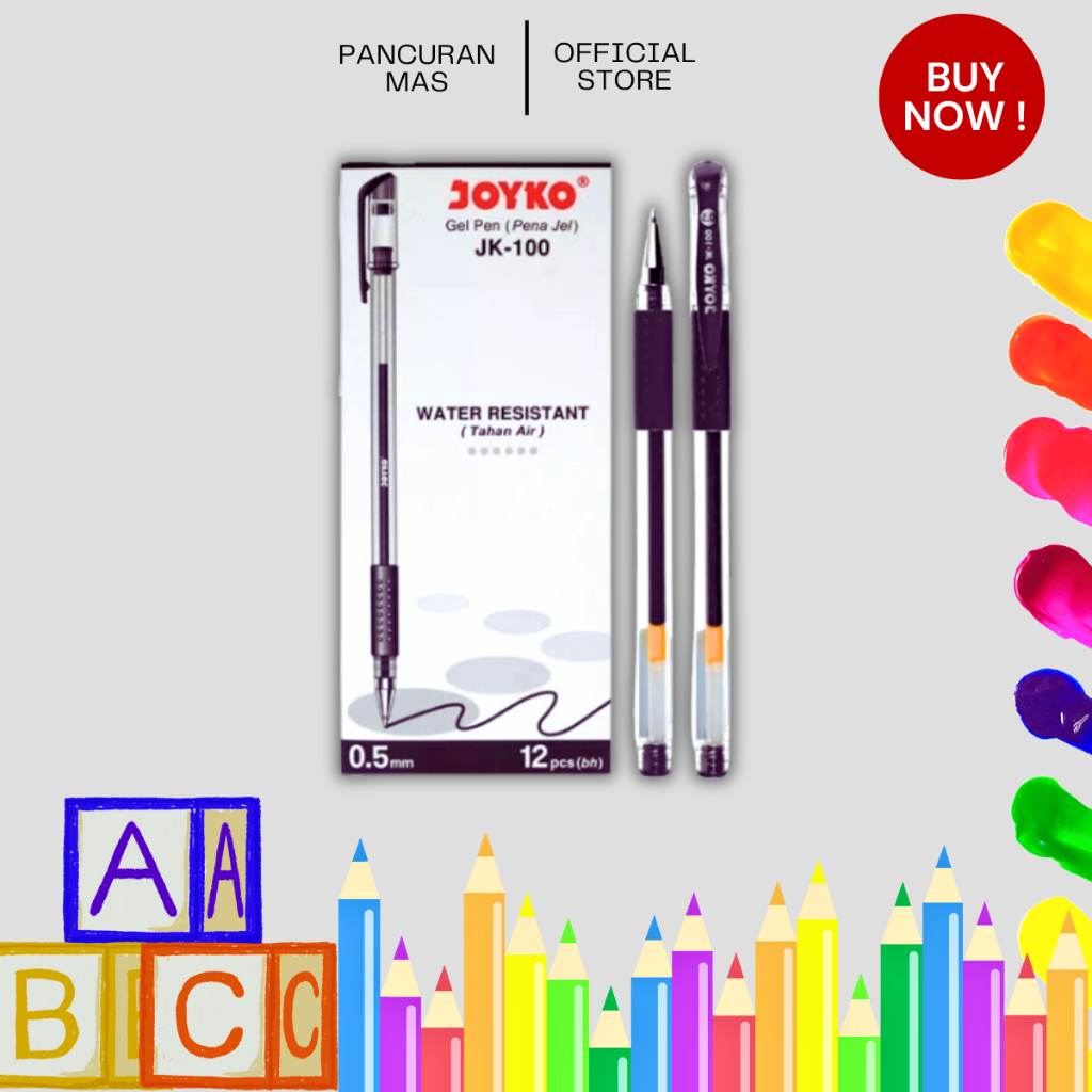 

Pulpen Gel Pena Joyko JK-100NT 0.5 mm ( 1 pcs )