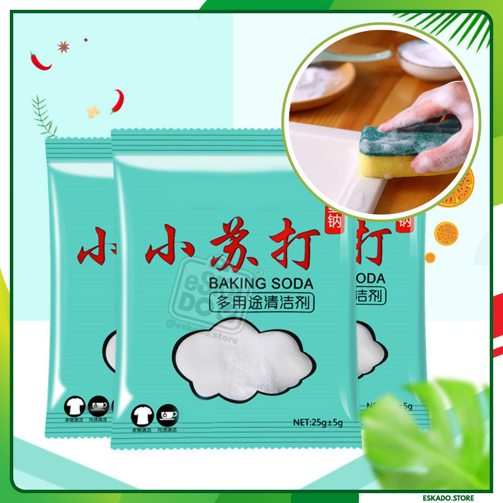 

Sodium Bicarbonate / Baking Soda Pembersih Serbaguna Sachet (25 Gram)