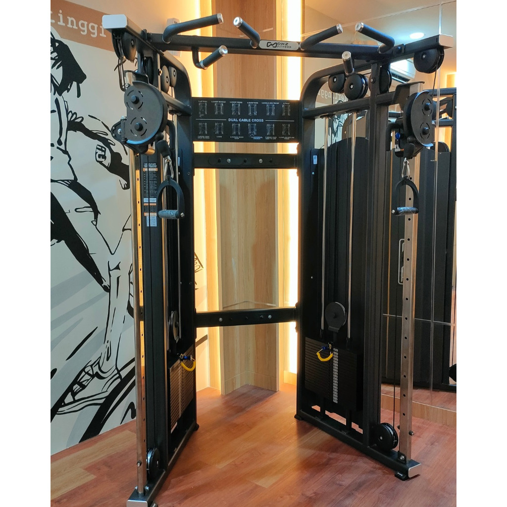 DHZ FTS DUAL ADJUSTABLE PULLEY FUNCTIONAL TRAINER E1017
