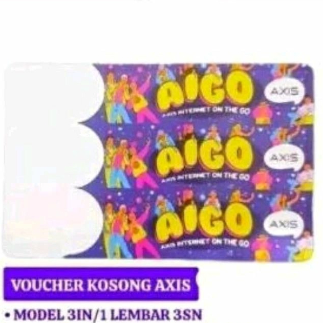 Bahan Injek Voucher kosong Axis. Bisa Di injek dan dingunakan Seluruh Indonesia (Nasional). Model Te